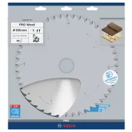   Bosch Accessories 2608837741 2608837741 Keményfém körfűrészlap 305 x 30 mm Fogak száma (collonként): 40 1 db