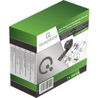   Quadrios 1908CA064 Zsugorcső ragasztó nélkül Fekete 18 mm 9 mm Zsugorodási arány:2:1 1.6 m