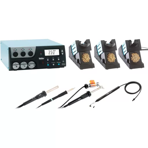 Weller WR3000M Vákuum állomás digitális 360 W, 400 W 50 - 550 °C Tartóval, Forrasztóheggyel, Ónszippantó pumpával