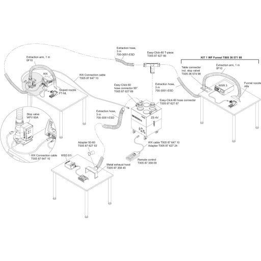 Weller Zero Smog 4V Forrasztási füstelszívó 220 V, 240 V 275 VA