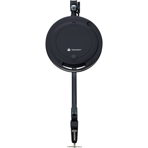 LED-es nagyítós lámpa 8 W, 3x nagyítás, fekete, Ø 122 mm, Toolcraft 2178611