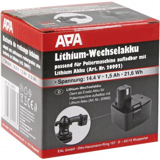 APA Lithium Batteriepack 20993 Szerszám akku 14.4 V 1500 mAh Lítium