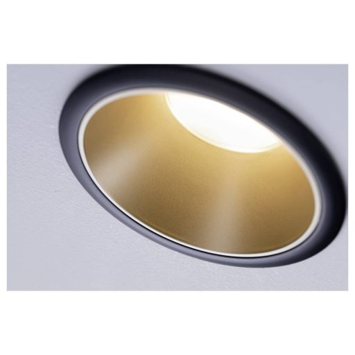 Beépíthető lámpakészlet, 3 részes, 6,5 W, fekete/arany, Paulmann 93404