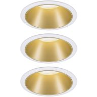   Paulmann 93406 Cole Coin Beépíthető lámpa 3 részes készlet LED 6.50 W Fehér, Arany
