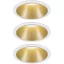 Paulmann 93406 Cole Coin Beépíthető lámpa 3 részes készlet LED 6.50 W Fehér, Arany