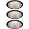 Paulmann 93408 Cole Coin Beépíthető lámpa 3 részes készlet LED 18 W Fekete, Ezüst