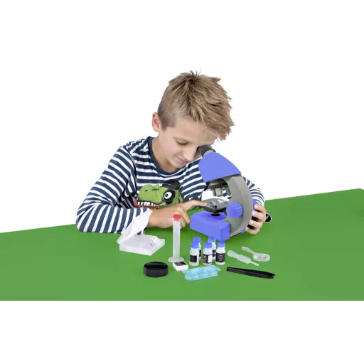Bresser Optik 8851300WXH000 blau Gyermekmikroszkóp Monokulár 640 x Átvilágítás
