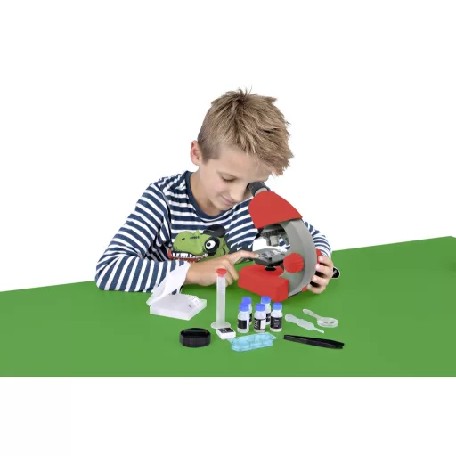 Bresser Optik 8851300E8G000 rot Gyermekmikroszkóp Monokulár 640 x Átvilágítás