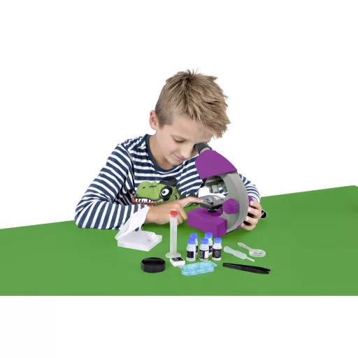 Bresser Optik 8851300GSF000 violet Gyermekmikroszkóp Monokulár 640 x Átvilágítás