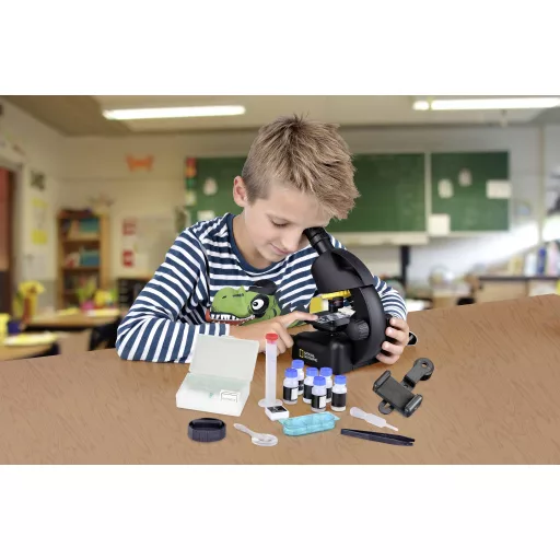 National Geographic 9119501 40-640 +Smartphone Adapter Átvilágító mikroszkóp Monokulár 640 x Átvilágítás