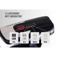   Sigma AURA 80 Kerékpár fényszóró LED Akkuról üzemeltetett Fekete