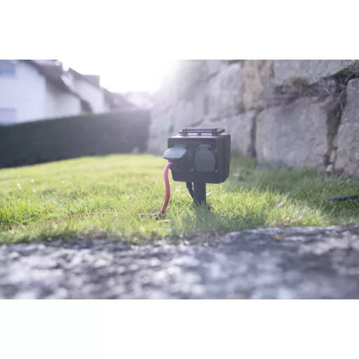 Brennenstuhl 1154440 Kerti elosztó 4 részes Fekete