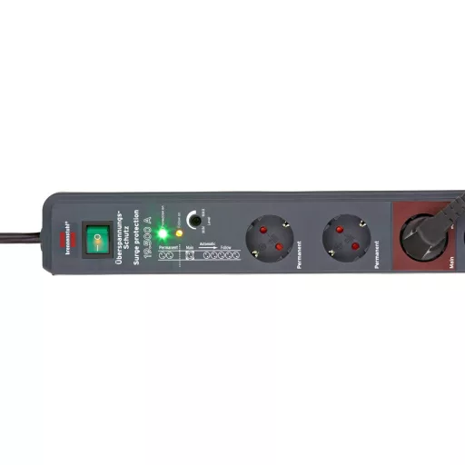 Brennenstuhl 1159490936 Main-Follow 8 részes Antracit Védőérintkezős 1 db