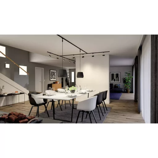 Paulmann 96907 Nagyfeszültségű sínes rendszer elemek T összekötő Fekete (matt)