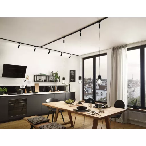 Paulmann 96908 Nagyfeszültségű sínes rendszer elemek X-összekötő Fekete (matt)