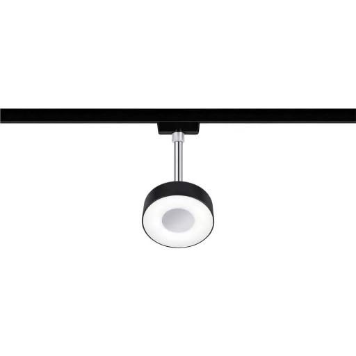 Paulmann Circle Nagyfeszültségű sínrendszer lámpa URail Fixen beépített LED-es 5 W LED Fekete (matt), Króm