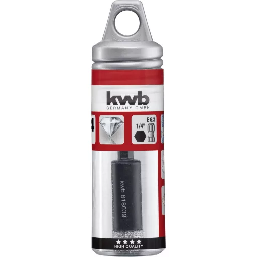 kwb HM Fliesenbohrer 6-Kant 14 mm 500314 Csempefúró 1/4 (6,3 mm), Hatlap szár 1 db