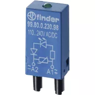   Finder Dugasz modul Ellenállással 99.80.8.230.07 Fényszín (fényforrás): Kék ömlesztett 10 db