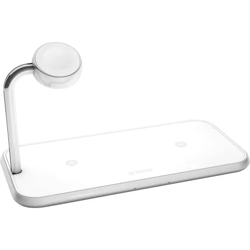 ZENS indukciós akkutöltő 2000 mA Dual qi Apple-Watch ZEDC05W Kimenetek Standard indukciós töltés Fehér