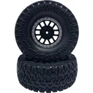   Reely 1:10 Crawler Komplett kerék offroad 6 duplaküllős Sötétszürke 2 db