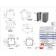   Hammond Electronics 1554 PC SL 1554LA2GYSL Univerzális műszerdobozok Polikarbonát Szürke 1 db
