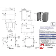   Hammond Electronics 1554 PC SL 1554QA2GYSL Univerzális műszerdobozok Polikarbonát Szürke 1 db