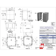   Hammond Electronics 1555 ABS 1555QAGY Univerzális műszerdobozok ABS Szürke 1 db