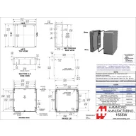   Hammond Electronics 1555 ABS 1555WGY Univerzális műszerdobozok ABS Szürke 1 db