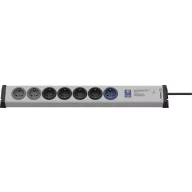   Ehmann 0215x00078301 Dugalj elosztó Szürke, Fekete Védőérintkezős 1 db