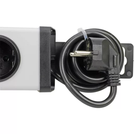 Ehmann 0215x00078301 Dugalj elosztó Szürke, Fekete Védőérintkezős 1 db