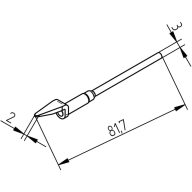  Ersa 0452MDLF020/SB Kiforrasztó hegy Hegy méret 2 mm Tartalom, tartalmi egységek rendelésenként 1 db