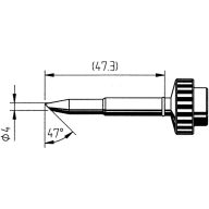   Ersa 0612WDLF Forrasztóhegy Ferdén levágott Hegy méret 4 mm Tartalom, tartalmi egységek rendelésenként 1 db