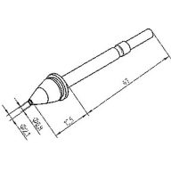   Ersa X-TOOL 0722ED0821/SB Kiforrasztó hegy Hegy méret 1 mm Tartalom, tartalmi egységek rendelésenként 1 db