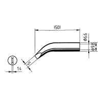   Ersa 0832RD Forrasztóhegy Véső forma, hajlított Tartalom, tartalmi egységek rendelésenként 1 db