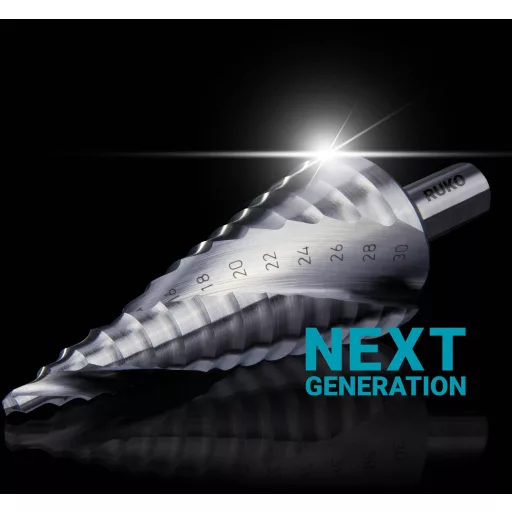 RUKO 101052E HSS Fokozatfúró Teljes hossz 100 mm 3 oldalú szár 1 db