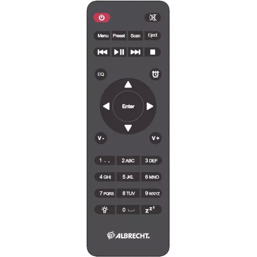 Albrecht DR 690 Asztali internetrádió Internet, DAB+, URH CD, Bluetooth®, Internetrádió