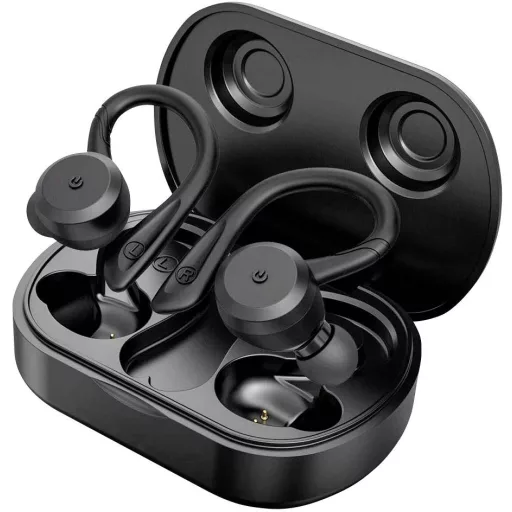 Tie Studio TBE1018 Sport In Ear fejhallgató Bluetooth® Fekete Vízálló, Fülkengyel