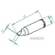   Ersa 0242CDLF50 Forrasztóhegy Véső forma Hegy méret 5 mm Tartalom, tartalmi egységek rendelésenként 1 db