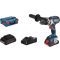 Bosch Professional GSB 18V-110 C 2 sebességfokozat-Akkus ütvefúró-csavarozó 2. akkuval, Töltővel, Hordtáskával