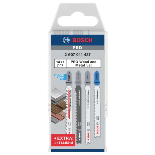 Bosch 2607011437 JSB, fa és fém, 15 darabos csomag 15 db