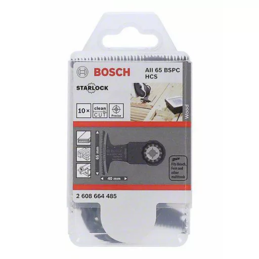 Bosch Accessories 2608664485 2608664485 HCS Merülő fűrészlap készlet 65 mm 10 db