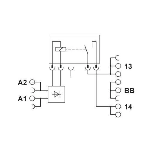 Phoenix Contact PLC-RPT- 24DC/ 1ICT/ACT Relé modul Névleges feszültség: 24 V/DC Max. kapcsolási áram: 6 A 1 záró 1 db