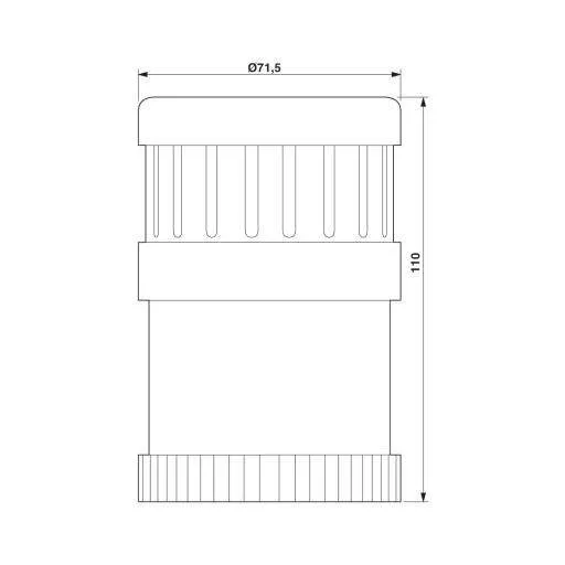 Phoenix Contact 2700137 Mini sziréna Zajkibocsátás: 100 dB Feszültség: 24 V/DC Szakaszos hangjel 1 db