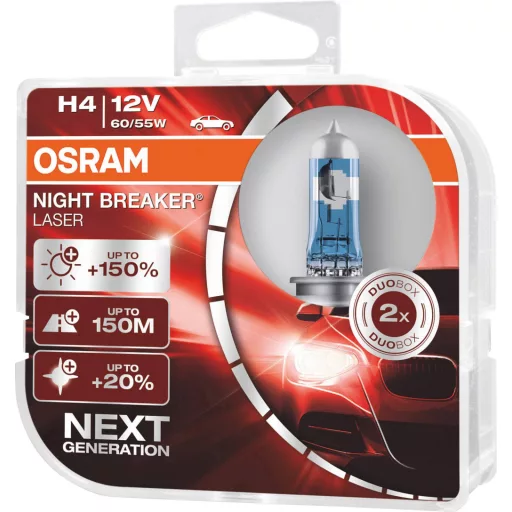 Osram Automotive 4062172387477 Halogén fényforrás Night Breaker® Laser Next Generation H4 60/55 W 12 V