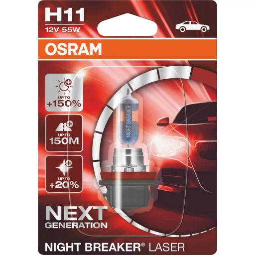 Osram Automotive 4062172395243 Halogén fényforrás Night Breaker® Laser Next Generation H11 55 W 12 V