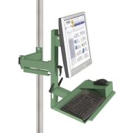   Manuflex ZB8288.6011 Ergonómikus monitor támogatás a CANTOLAB és az ALU számára billentyűzettel és egérfelülettel, VESA adapter 100 mm-rel