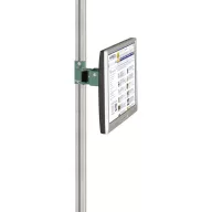   Manuflex ZB8289.0001 Monitor-támogatás a CANTOLAB és az ALU számára 80 mm-es kettős csatlakozással, VESA adapter 75 mm-rel, szürke zöld HF 0001