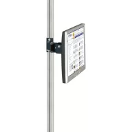   Manuflex ZB8289.7016 Monitor-támogatás a CANTOLAB és az ALU számára 80 mm-es kettős illesztéssel, VESA adapter 75 mm-rel, antracitban RAL 7016