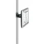 Manuflex ZB8289.7016 Monitor-támogatás a CANTOLAB és az ALU számára 80 mm-es kettős illesztéssel, VESA adapter 75 mm-rel, antracitban RAL 7016