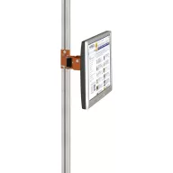   Manuflex ZB8290.2001 Monitor-támogatás a CANTOLAB és az ALU számára 80 mm-es kettős csatlakozással, 100 mm-es VESA adapterrel, vörös narancssárga színben RAL